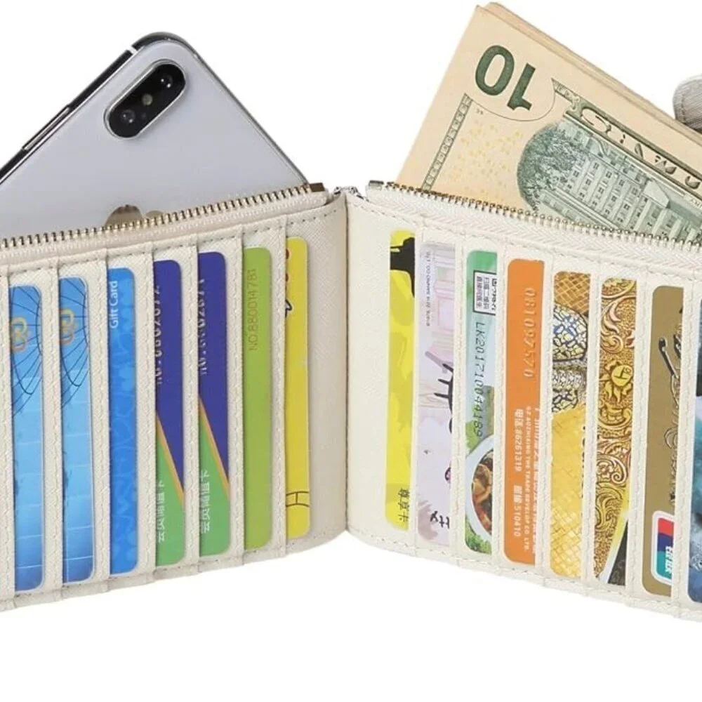 Women’s PU Vegan Leather Wallet RFID Blocking Large Capacity Organizer